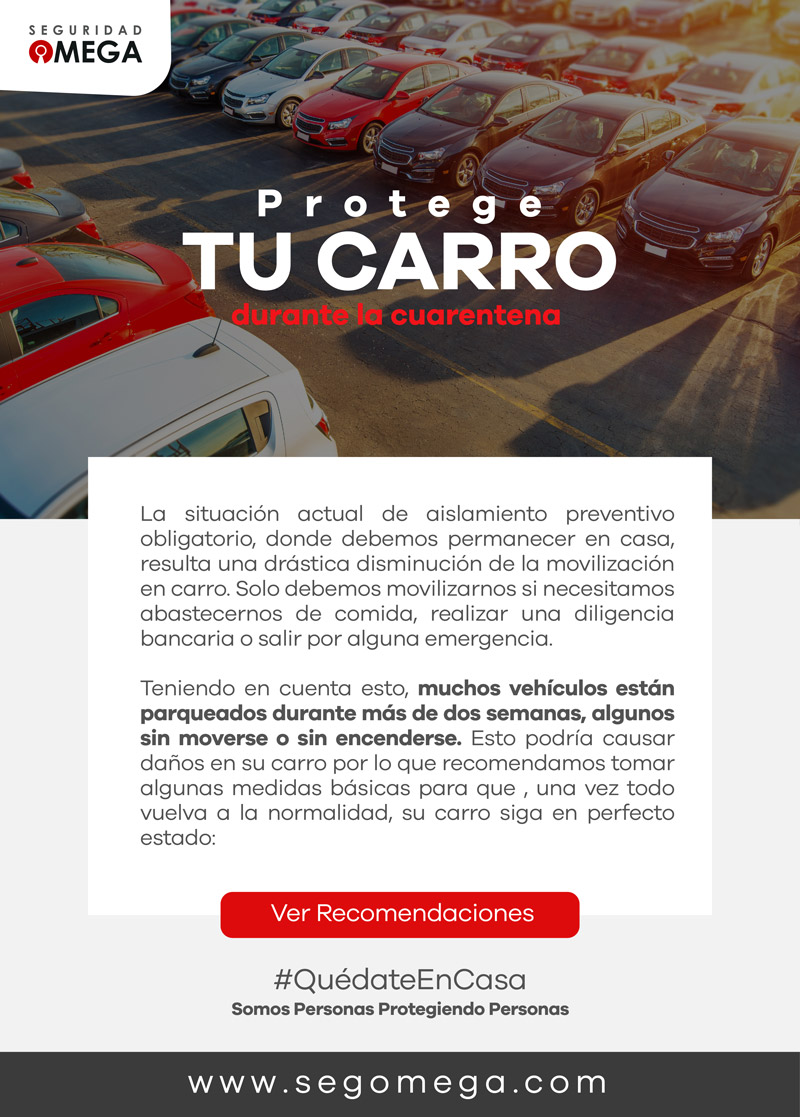 Protege tu caro durante la cuarentena