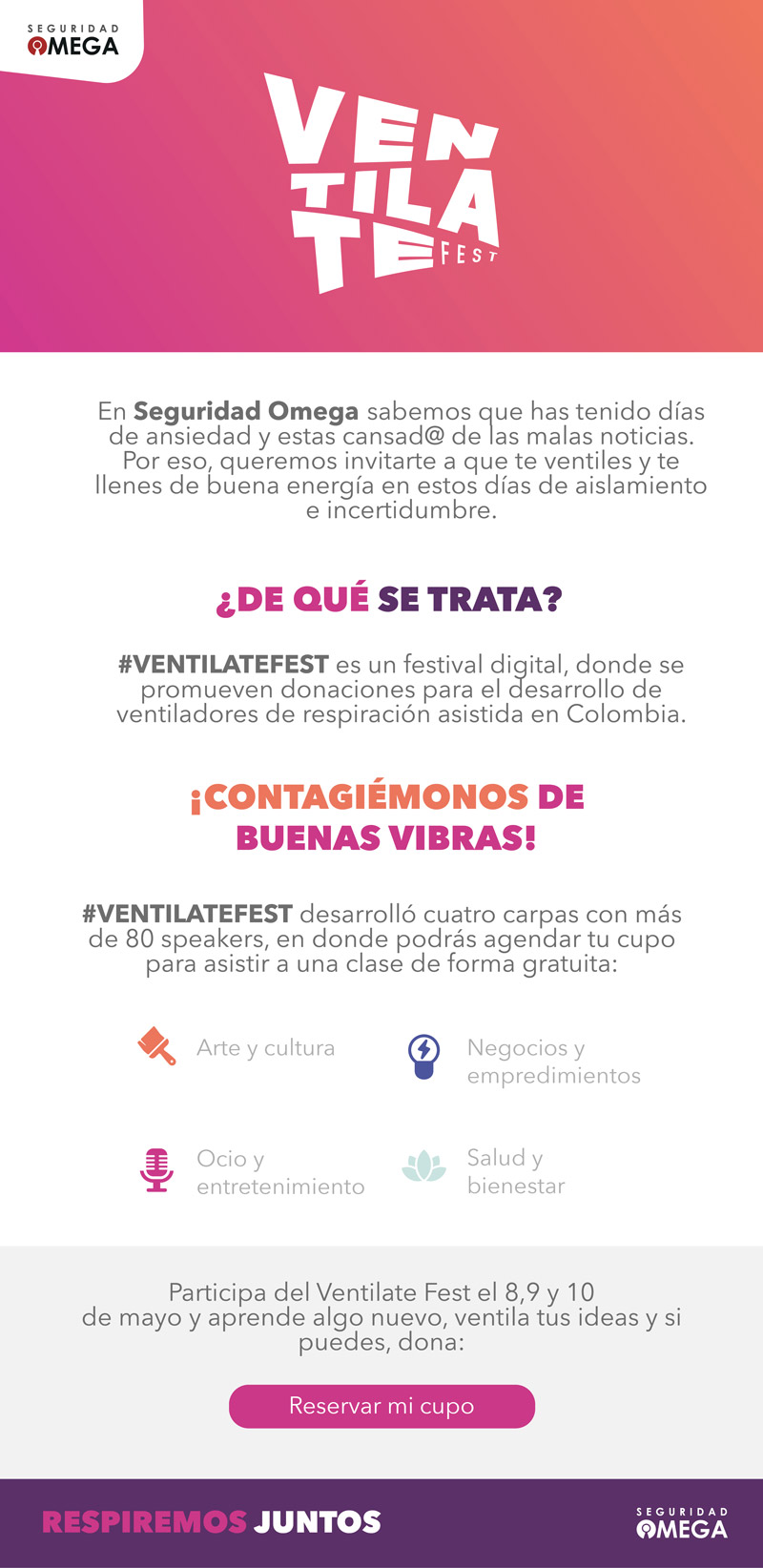 #VentilateFest y llénate de buena vibra